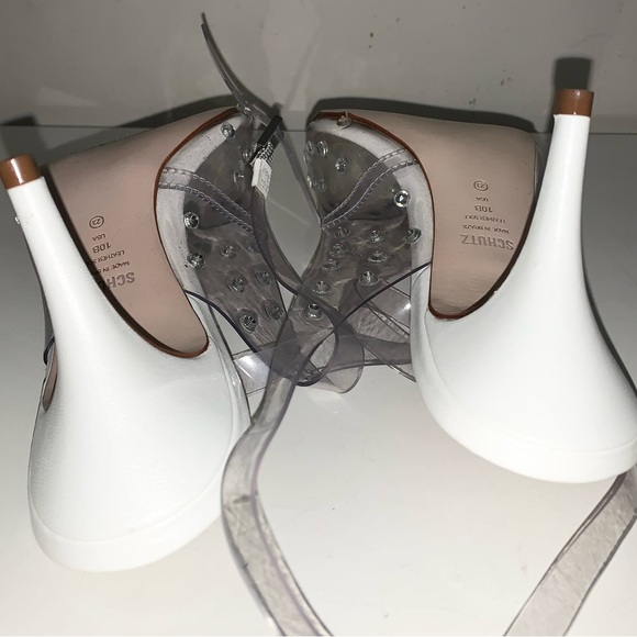 Schutz Brauna Studded Embellished PVC High Heel Sandal! - Picture 6 of 7